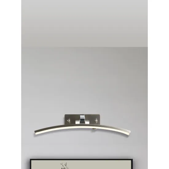 Searchlight Santorini ezüst-króm LED képvilágító (SL-79821-40SS) LED 1 izzós IP20