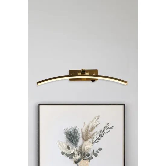 Searchlight Santorini sárgaréz LED képvilágító (SL-79822-50SB) LED 1 izzós IP20