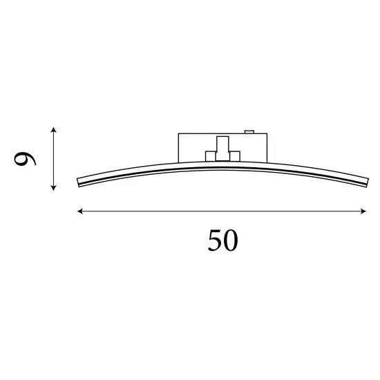 Searchlight Santorini ezüst-króm LED képvilágító (SL-79822-50SS) LED 1 izzós IP20