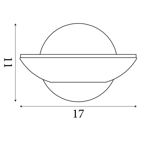 Searchlight Sardinia sárgaréz LED fali lámpa (SL-3209AB) LED 1 izzós IP20