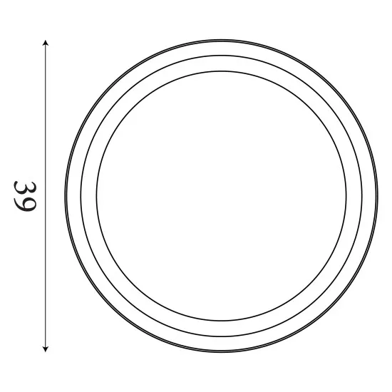 Searchlight Saucer fehér LED mennyezeti lámpa (SL-29612-39WH) LED 1 izzós IP20