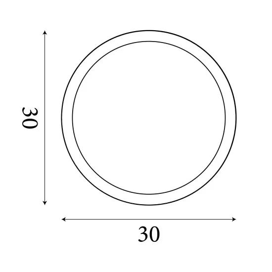 Searchlight Scilly króm fürdőszobai LED mennyezeti lámpa (SL-8100-30CC) LED 1 izzós IP44