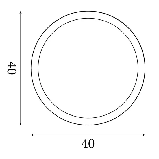 Searchlight Scilly króm fürdőszobai LED mennyezeti lámpa (SL-8100-40CC) LED 1 izzós IP44