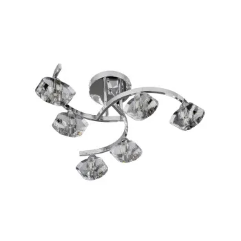 Searchlight Sculptured Ice II króm mennyezeti lámpa (SL-8086-6CC) G9 6 izzós IP20