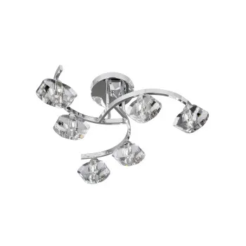 Searchlight Sculptured Ice II króm mennyezeti lámpa (SL-8086-6CC) G9 6 izzós IP20