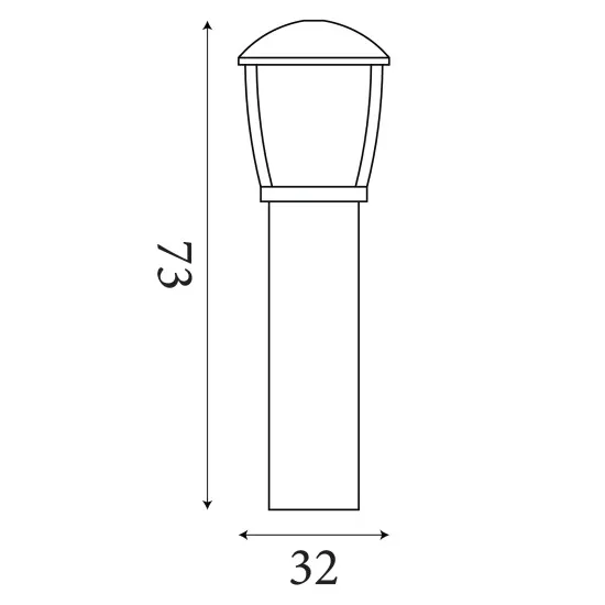 Searchlight Seattle fekete kültéri állólámpa (SL-6591-730) E27 1 izzós IP44