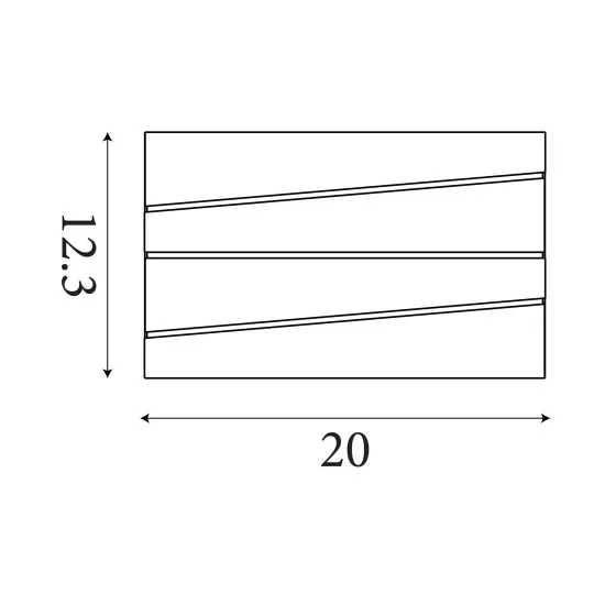 Searchlight Section fekete LED fali lámpa (SL-86410BK) LED 1 izzós IP20