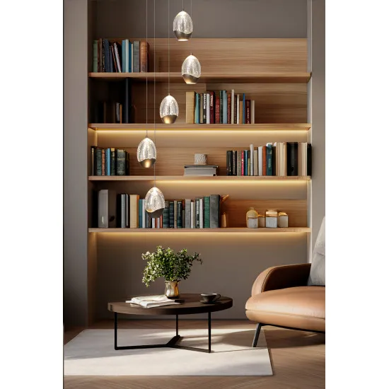 Searchlight Seeds kávébarna LED függesztett lámpa (SL-11141-5LT) LED 5 izzós IP20