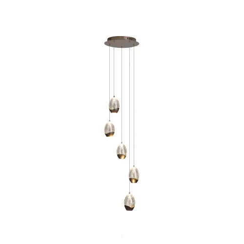 Searchlight Seeds kávébarna LED függesztett lámpa (SL-11141-5LT) LED 5 izzós IP20