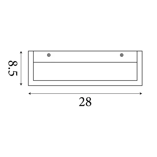 Searchlight Serenity króm-fehér LED fali lámpa (SL-1781CC) LED 1 izzós IP20