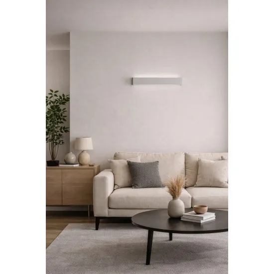 Searchlight Serenity króm-fehér LED fali lámpa (SL-1781CC) LED 1 izzós IP20