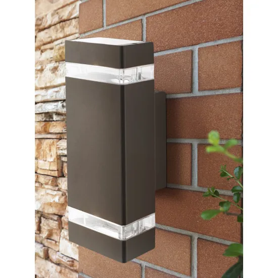 Searchlight Sheffield szürke kültéri falikar (SL-1002-2GY-LED) GU10 2 izzós IP44