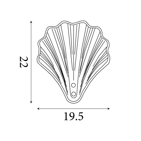 Searchlight Shell ezüst fürdőszobai fali lámpa (SL-28980SS) G9 1 izzós IP44