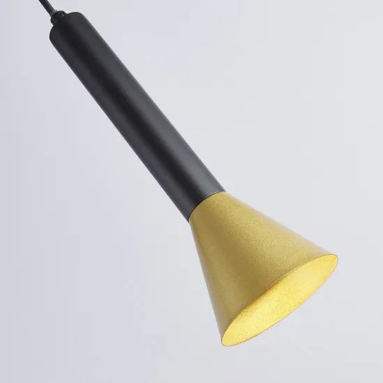 Searchlight Signal fekete-arany függesztett lámpa (SL-13611-1BGO) GU10 1 izzós IP20