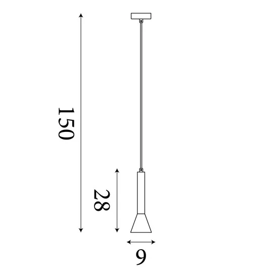 Searchlight Signal fekete-arany függesztett lámpa (SL-13611-1BGO) GU10 1 izzós IP20