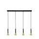 Searchlight Signal fekete-arany függesztett lámpa (SL-13611-4BGO) GU10 4 izzós IP20