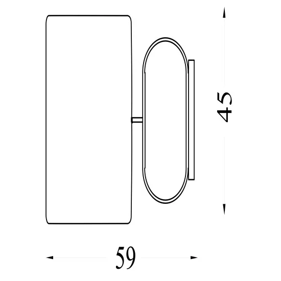 Searchlight Sleek fekete asztali lámpa (SL-92101GY) E27 1 izzós IP20