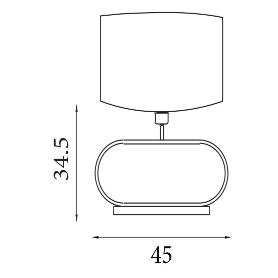 Searchlight Sleek bronz asztali lámpa (SL-92102GY) E27 1 izzós IP20