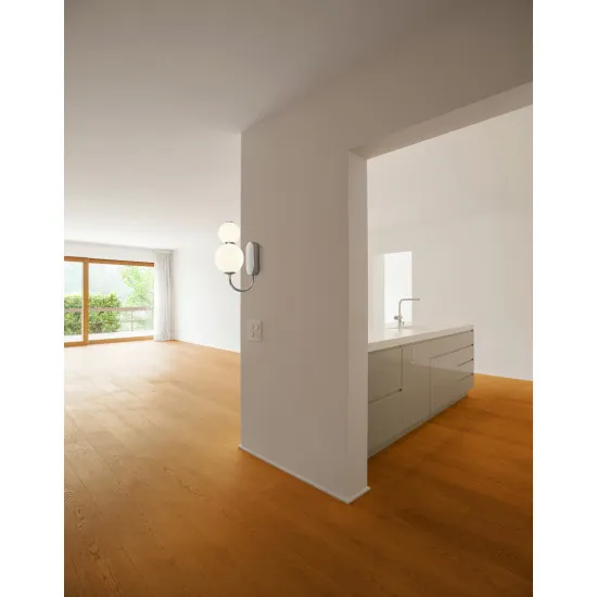 Searchlight Snowball króm-fehér LED falikar (SL-51022-2CC) LED 1 izzós IP20