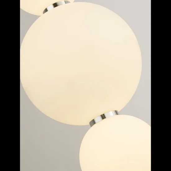 Searchlight Snowball króm-fehér LED függesztett lámpa (SL-51022-3CC) LED 1 izzós IP20