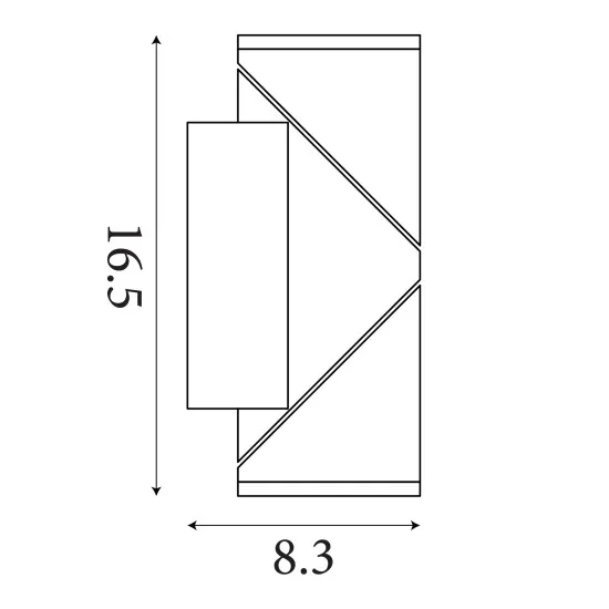 Searchlight Soho fekete LED kültéri falikar (SL-36180BK) LED 2 izzós IP65