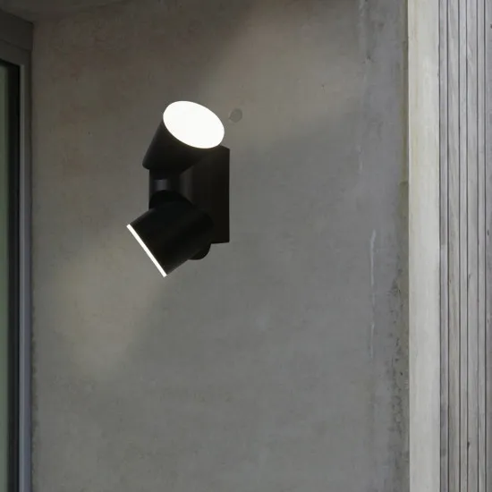 Searchlight Soho fekete LED kültéri falikar (SL-36180BK) LED 2 izzós IP65