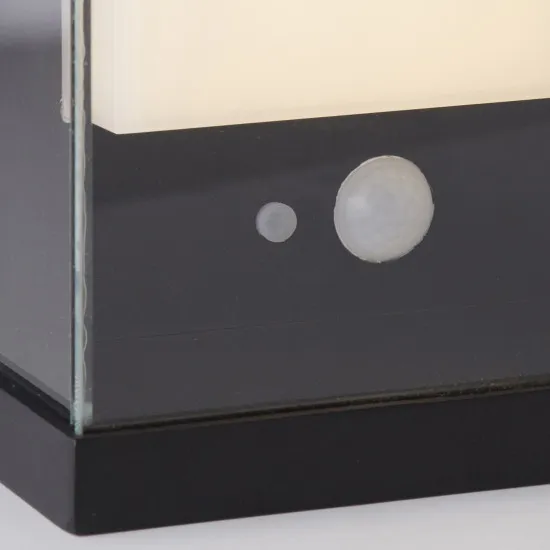 Searchlight Solar fekete napelemes LED kültéri fali lámpa (SL-67419BK) LED 1 izzós IP54