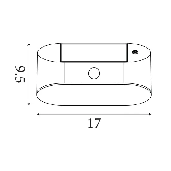 Searchlight Solar fekete napelemes LED kültéri fali lámpa (SL-67421BK-PIR) LED 1 izzós IP44