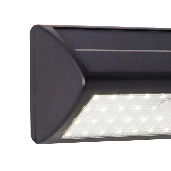 Searchlight Solar fekete napelemes LED kültéri fali lámpa (SL-67422BK-PIR) LED 1 izzós IP44
