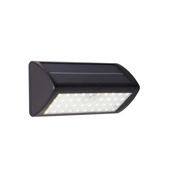 Searchlight Solar fekete napelemes LED kültéri fali lámpa (SL-67422BK-PIR) LED 1 izzós IP44