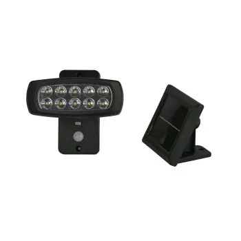 Searchlight Solar fekete napelemes LED kültéri fali lámpa (SL-67423BK-PIR) LED 1 izzós IP44