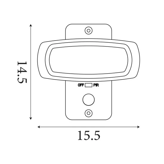 Searchlight Solar fekete napelemes LED kültéri fali lámpa (SL-67423BK-PIR) LED 1 izzós IP44
