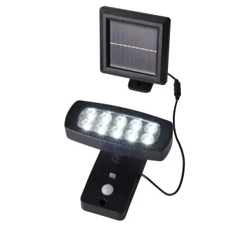 Searchlight Solar fekete napelemes LED kültéri fali lámpa (SL-67423BK-PIR) LED 1 izzós IP44