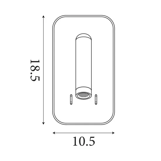 Searchlight Sonny fekete olvasólámpás LED fali lámpa (SL-49320BK) LED 1 izzós IP20