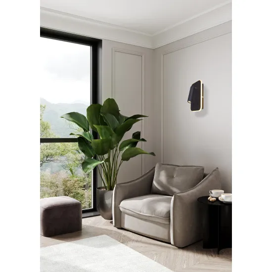 Searchlight Sonny fekete olvasólámpás LED fali lámpa (SL-49320BK) LED 1 izzós IP20