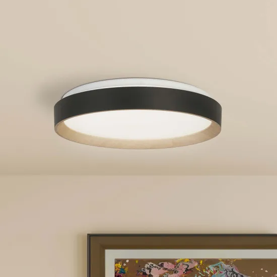 Searchlight Sorrento fekete-fehér LED mennyezeti lámpa (SL-35510-380) LED 1 izzós IP20