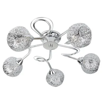 Searchlight Souk króm mennyezeti lámpa (SL-6535-5CC) G9 5 izzós IP20