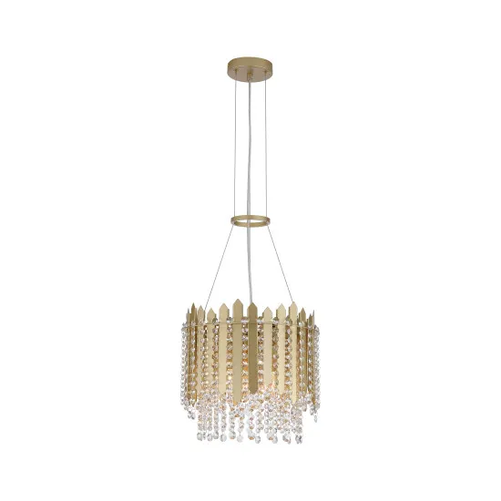 Searchlight Spear arany-átlátszó függesztett lámpa (SL-44710-5GO) E27 5 izzós IP20