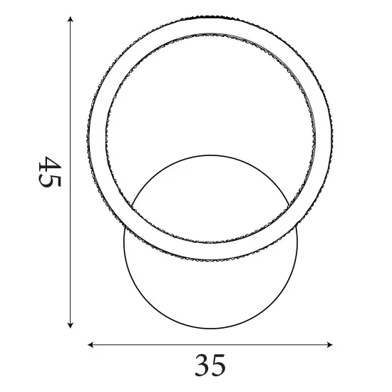 Searchlight Specs pezsgő LED mennyezeti lámpa (SL-37121CP) LED 1 izzós IP20