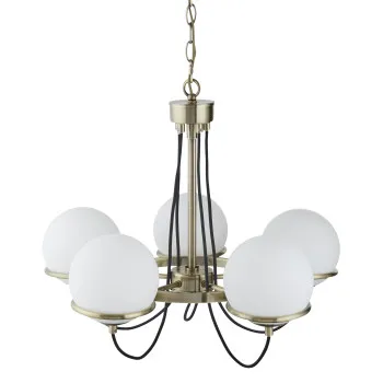 Searchlight Sphere sárgaréz csillár (SL-7095-5AB) E14 5 izzós IP20