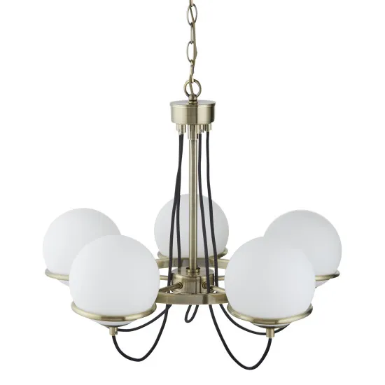 Searchlight SPHERE sárga csillár (SL-7095-5AB) E14 5 izzós