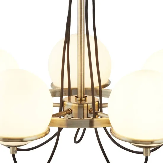 Searchlight SPHERE sárga csillár (SL-7095-5AB) E14 5 izzós