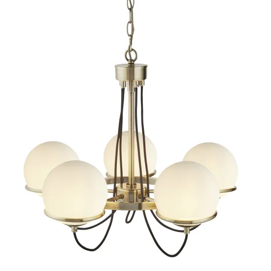 Searchlight SPHERE sárga csillár (SL-7095-5AB) E14 5 izzós