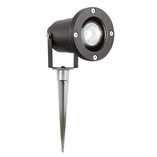 Searchlight Spikey fekete kültéri leszúrható lámpa (SL-5001BK-LED) GU10 1 izzós IP65