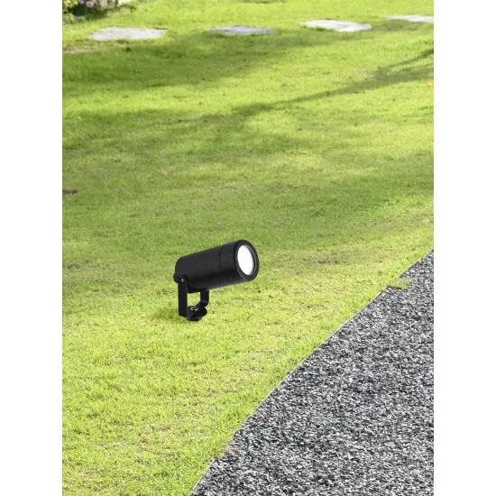 Searchlight Spikey fekete kültéri leszúrható lámpa (SL-5010BK) GU10 1 izzós IP54
