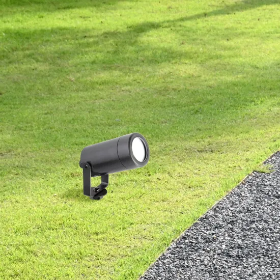 Searchlight Spikey szürke kültéri leszúrható lámpa (SL-5010GY) GU10 1 izzós IP54