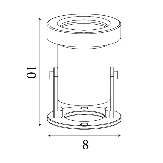 Searchlight Spikey ezüst LED kültéri leszúrható lámpa (SL-6223SS) LED 1 izzós IP65