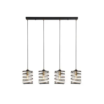Searchlight Spring fekete-arany függesztett lámpa (SL-85583-4BGO) E14 4 izzós IP20