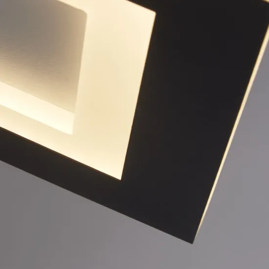 Searchlight Squary fekete-fehér LED mennyezeti lámpa (SL-44714BK) LED 1 izzós IP20