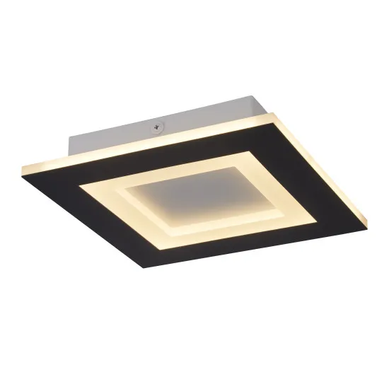 Searchlight Squary fekete-fehér LED mennyezeti lámpa (SL-44715BK) LED 1 izzós IP20